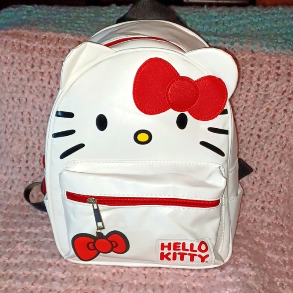 Hello Kitty PU Leather Mini Backpack